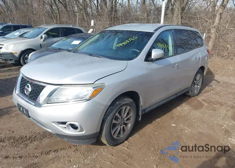 2014 Nissan Pathfinder S z USA, uszkodzony, nr VIN 5N1AR2MM5EC710502